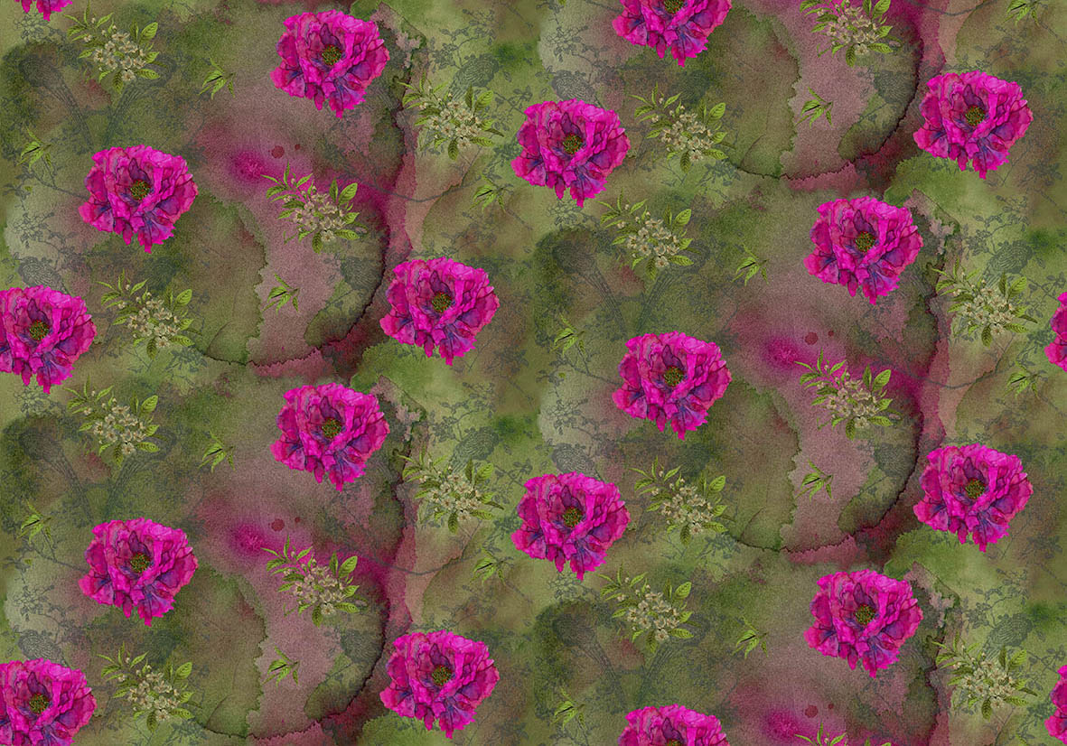 Peony Wood Brilliant Pink